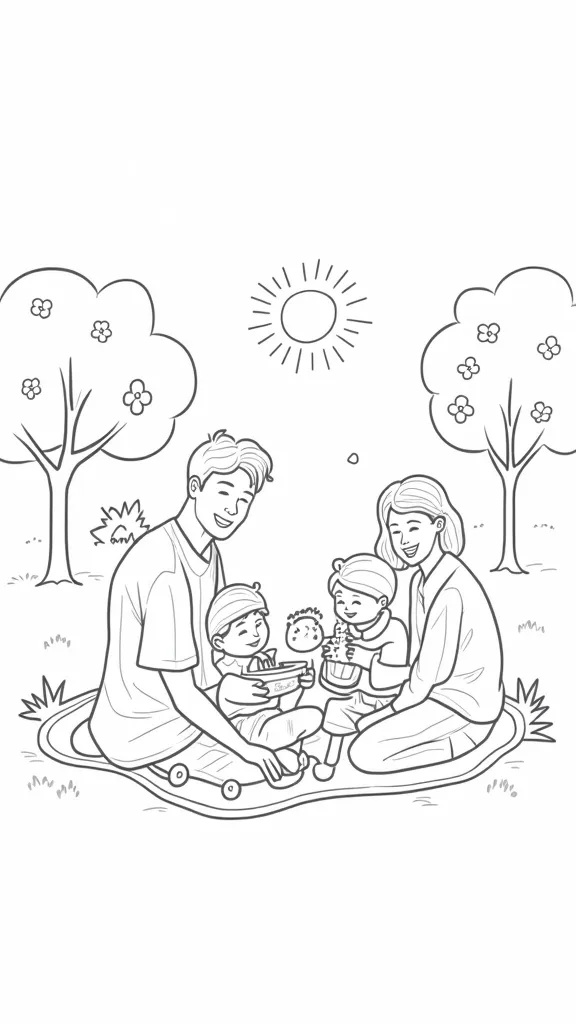 my family coloring page